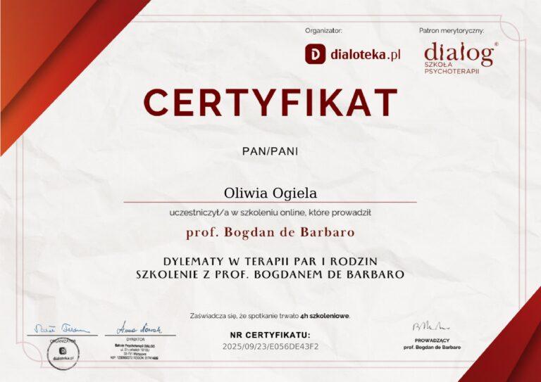 cert-de barbaro terapua par i rodzin